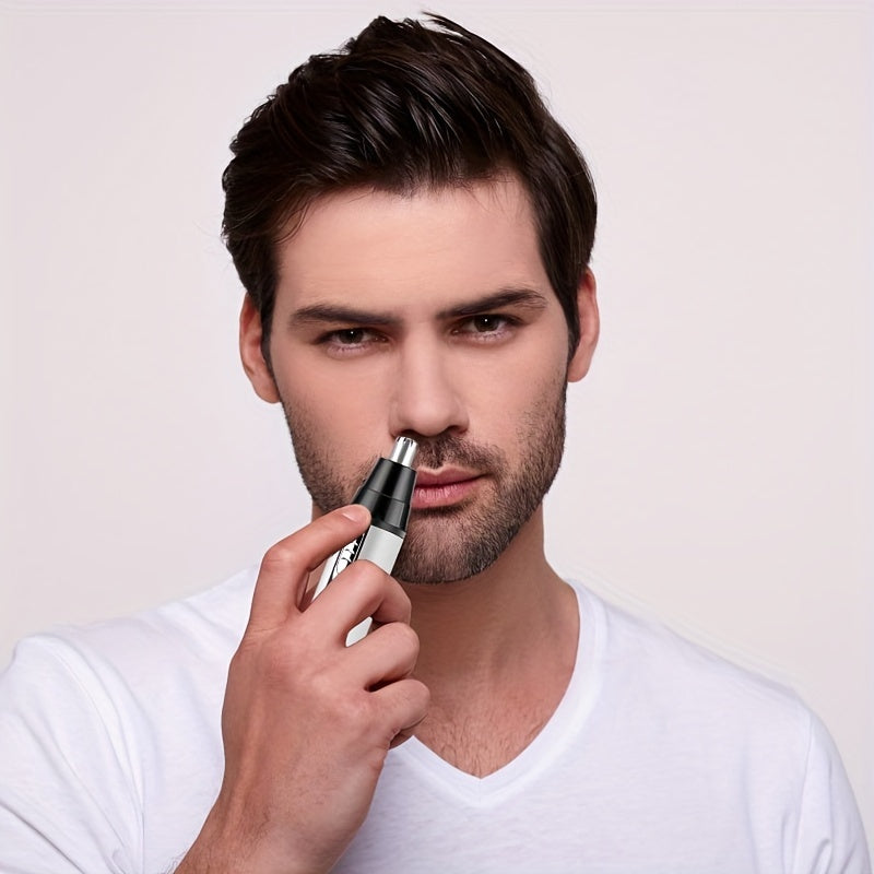 Afeitadora eléctrica 4 en 1 con recargable USB, recortadora de vello nasal, cuerpo de aluminio, recortadora de patillas y cejas