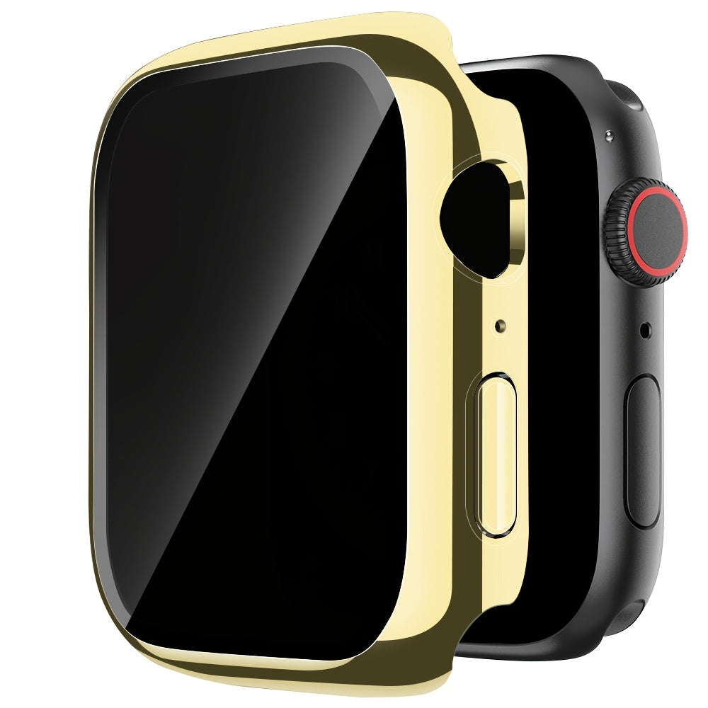 Tempered Glass Smartwatch Case with Screen Protector for Apple Watch Series 4-10 Privacy Scratch Resistant