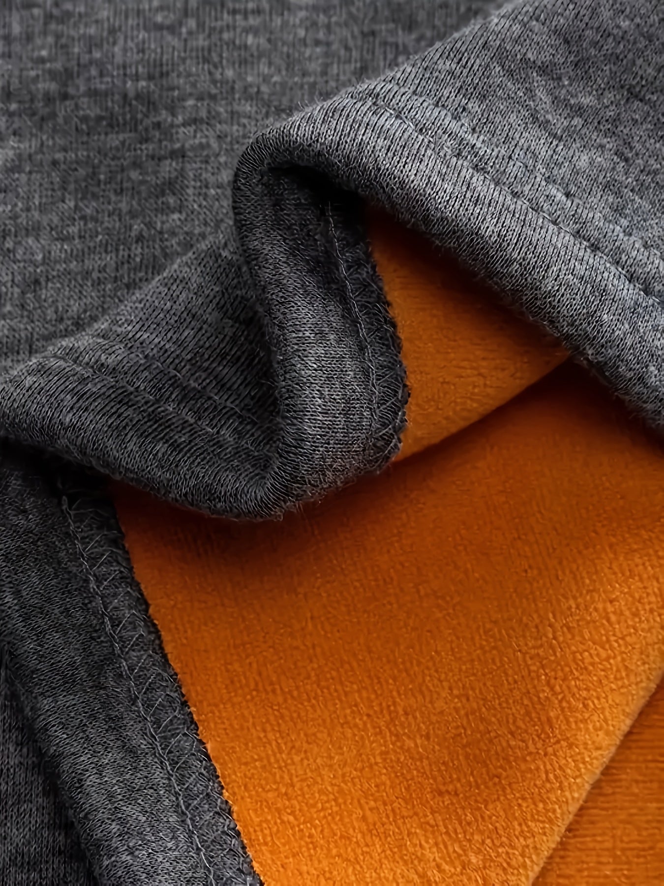 Men's Winter Thermal Top in Golden Velvet Slim Fit Crew Neck for Outdoor Activities