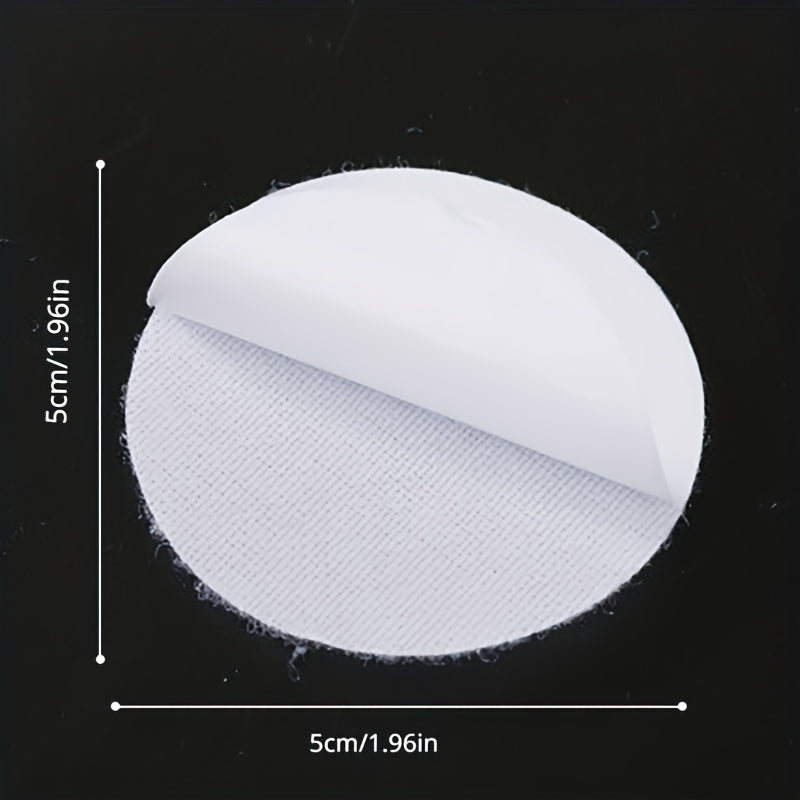 Set of 10 Non-Slip Rug and Sofa Stickers with Adhesive Hook and Loop for Carpets and Furniture