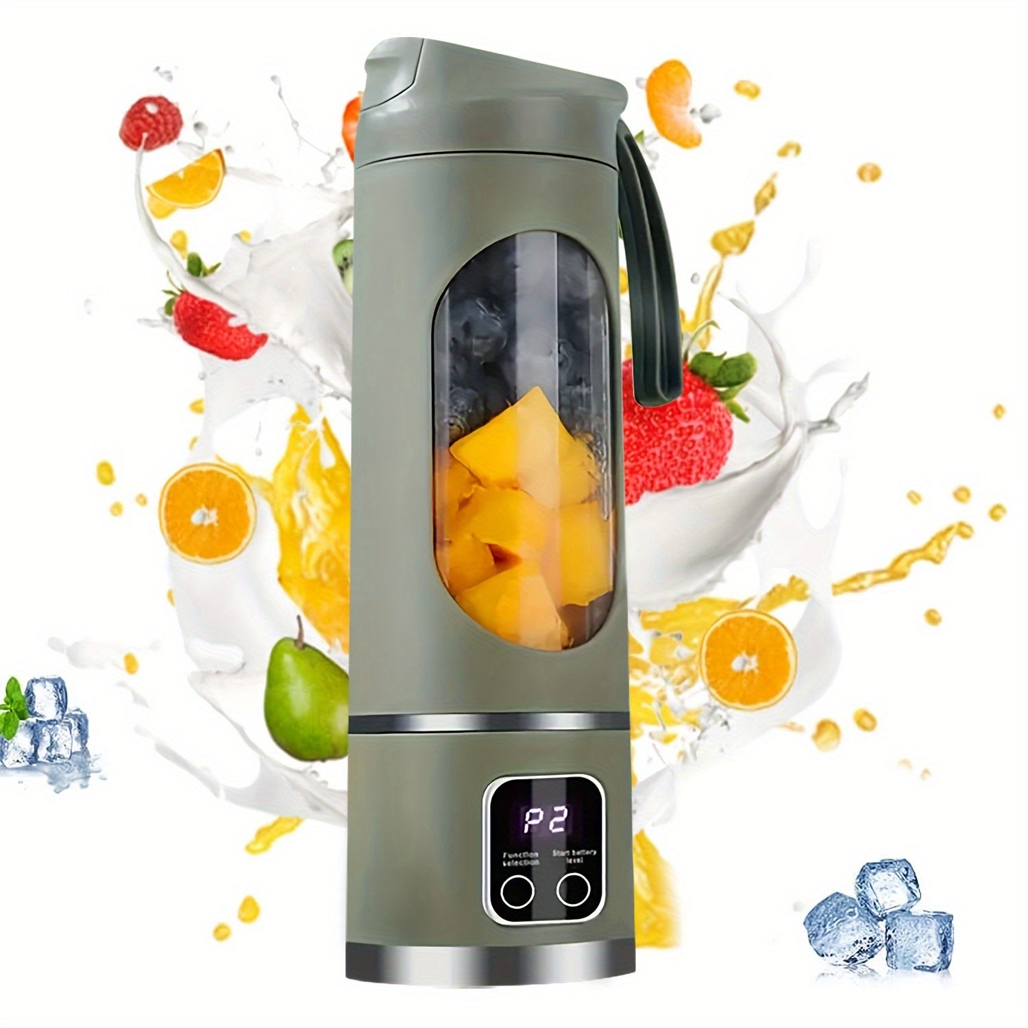 Portable Battery-Powered Blender Juicer for Smoothies and Ice