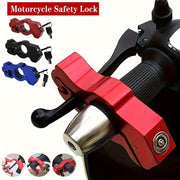 Heavy-Duty Aluminum Motorcycle Handlebar Lock Anti-Theft Security