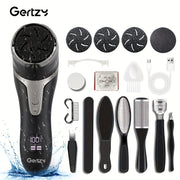 Electric Foot Grinder with Vacuum Cleaner LCD Display 2-Speed Dead Skin Remover