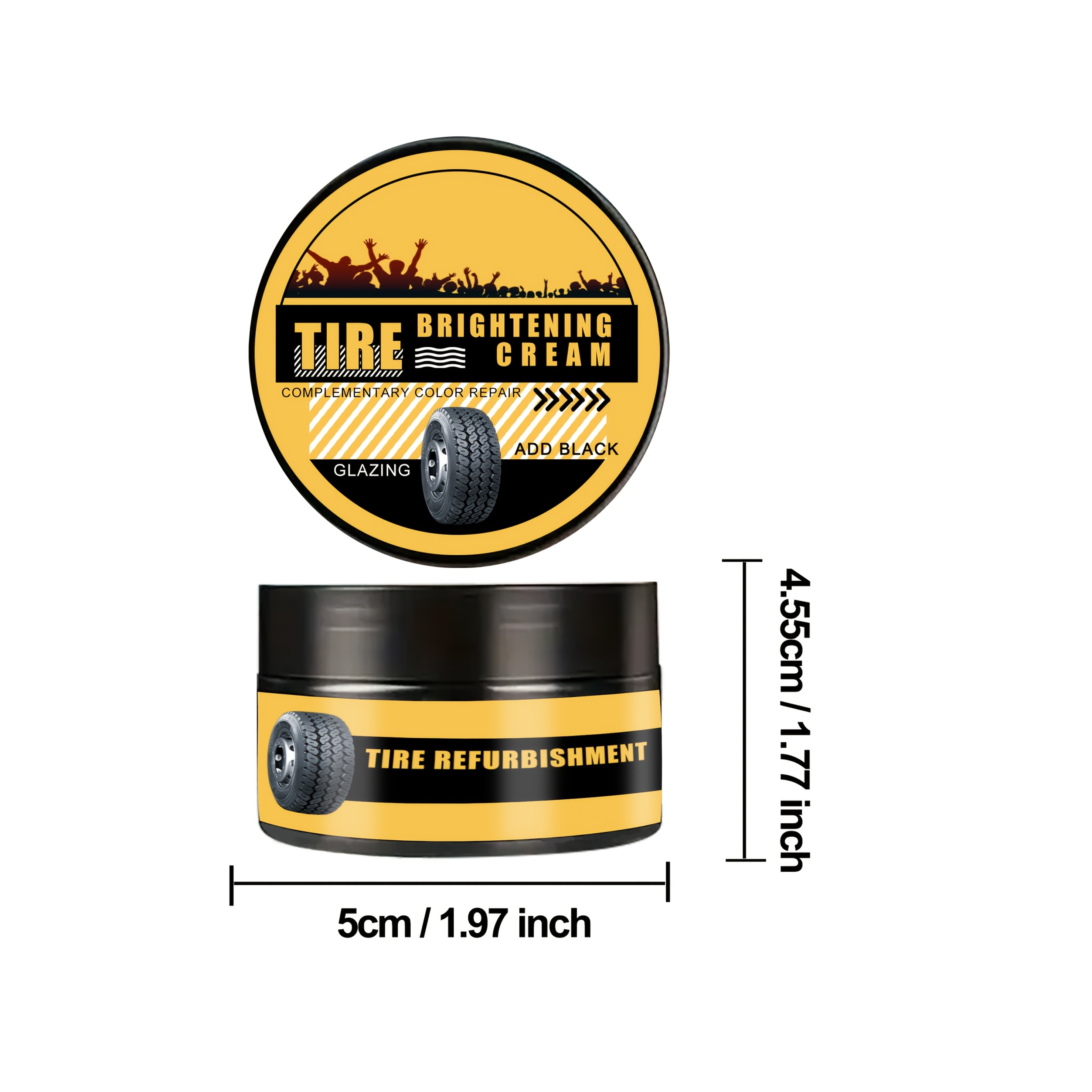 Multi-Purpose Car Wax for Tires and Interior Black Repair Shine Protection