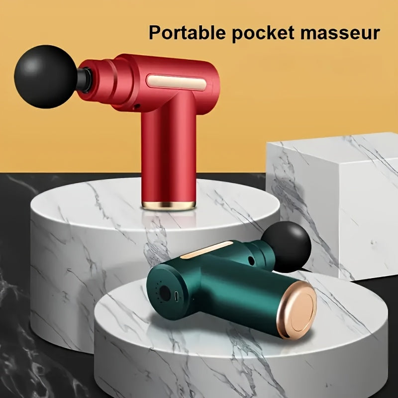 4 ta almashtiriladigan boshli portativ mini aqlli fasya quroli, ultra-ovozsiz brushless motor, moslashuvchan quvvat sozlamasi, fitnes va sport tiklanishi uchun mo'ljallangan. Mushaklarni tiklash uchun ideal vosita.