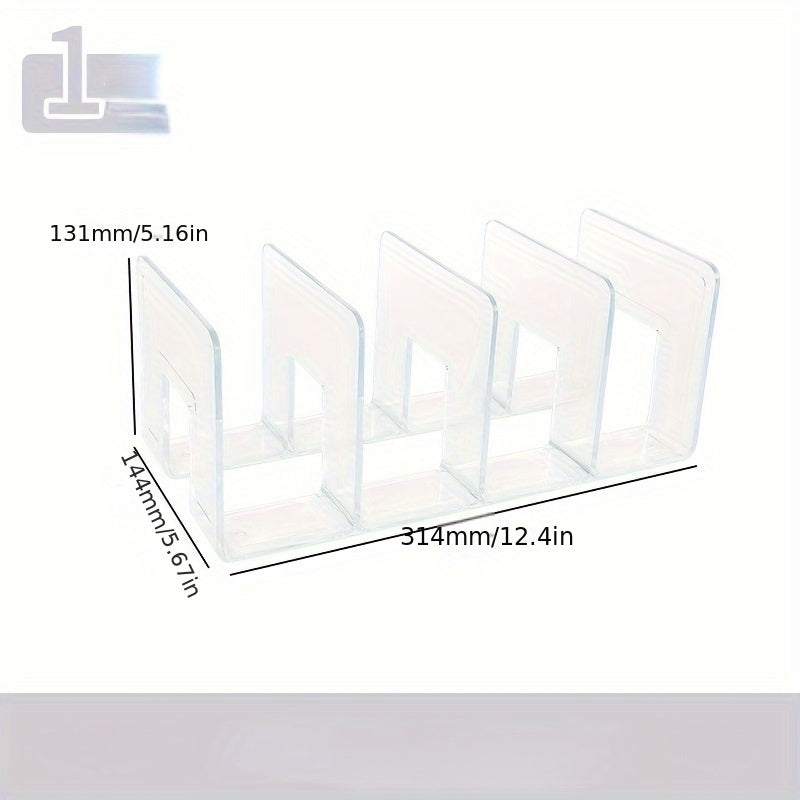 Acrylic Closet Organizer Dividers Set of 3 3-Tier Shelf for Handbags Accessories