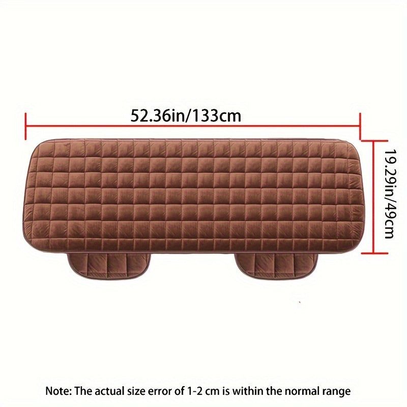 Чехол на заднее сиденье автомобиля из плюша, противоскользящий, защитный подлокотник для заднего ряда