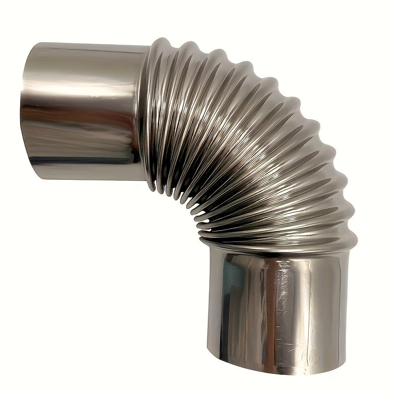 Durable Plastic Exhaust Pipe Bendable Chimney Flue for Wood Stove 1pc Stainless Steel Elbow