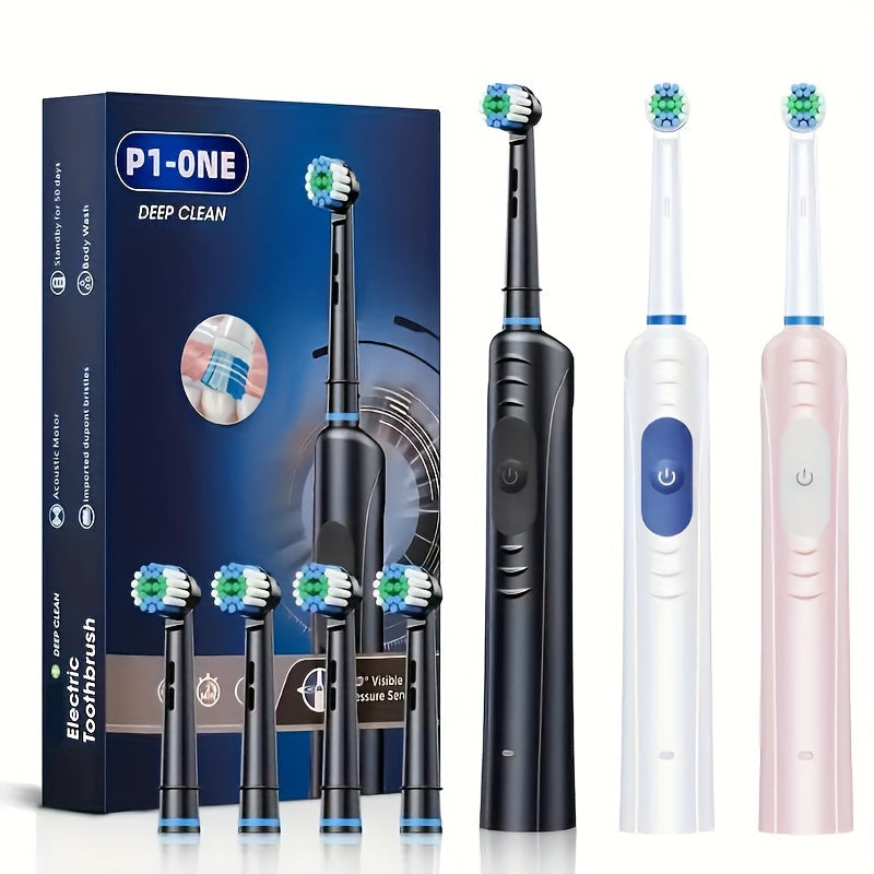 Rechargeable Electric Toothbrush for Adults and Couples Deep Cleaning Lithium Battery