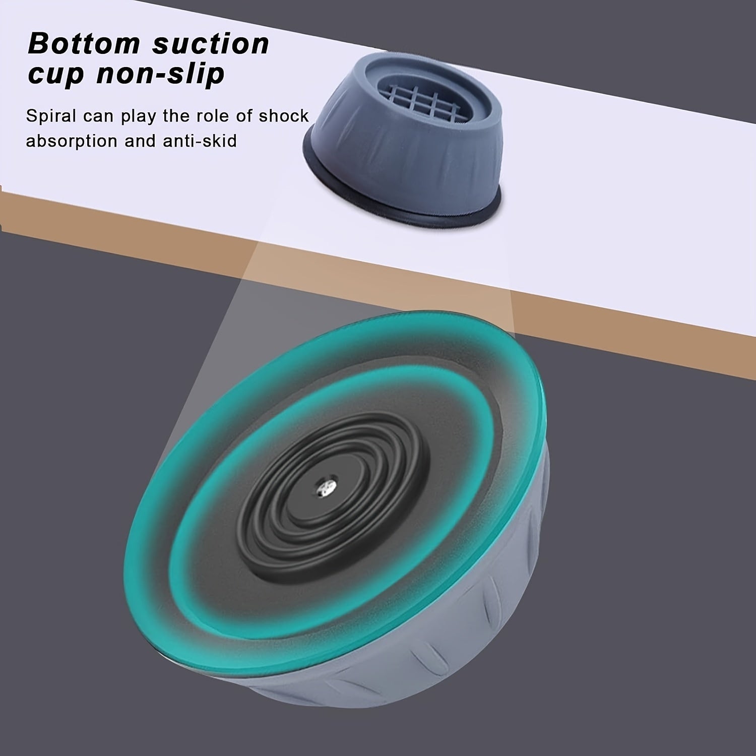 4-Piece Universal Anti-Vibration Appliance Feet Pads Non-Slip Rubber Shock Absorption