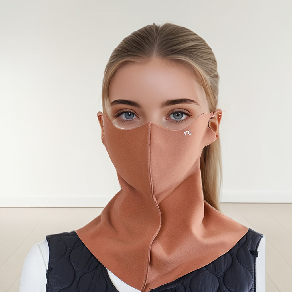 Маска для лица для зимних видов спорта для лыж и велоспорта, дышащая, ветронепроницаемая, с ушными петлями