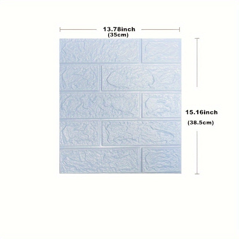 3D Wall Tile Stickers Self-Adhesive Waterproof Brick Pattern for Kitchen Bathroom Living Room Corridor 20/50/100 pcs