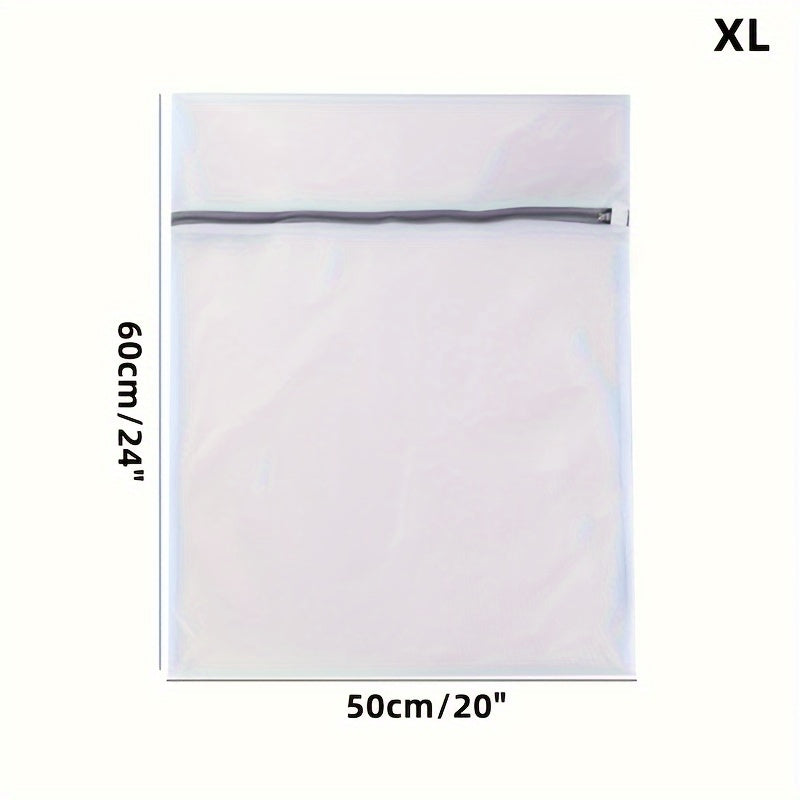 Fabric Mesh Laundry Bags Set with Zipper Closure for Delicates and Travel