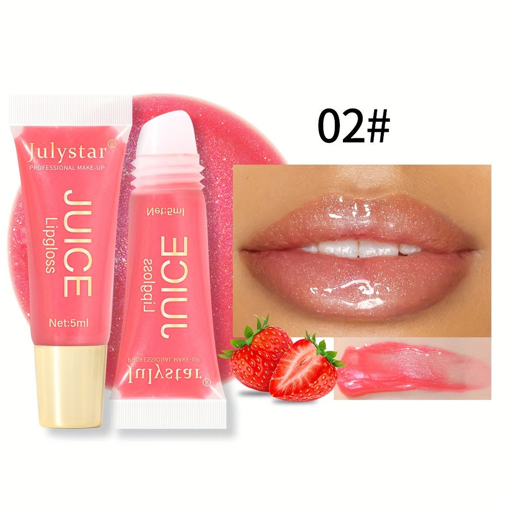 Aceite labial para mujer, brillo labial hidratante, lipstick con acabado húmedo, sabor afrutado