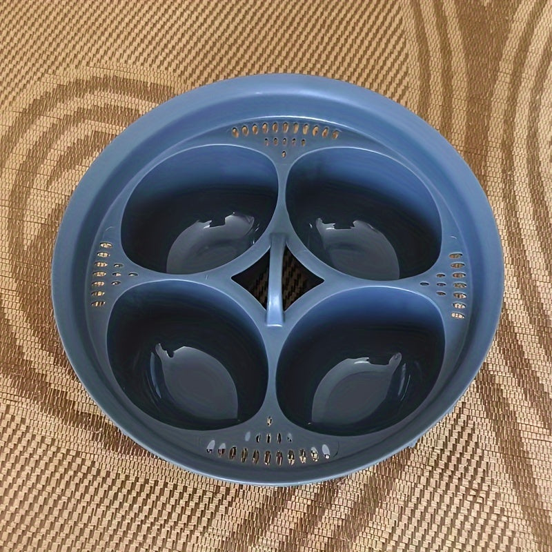 Egg Cooker with Four-Slot Egg Steamer, Poached Egg Maker, Includes Egg Boiling Pot