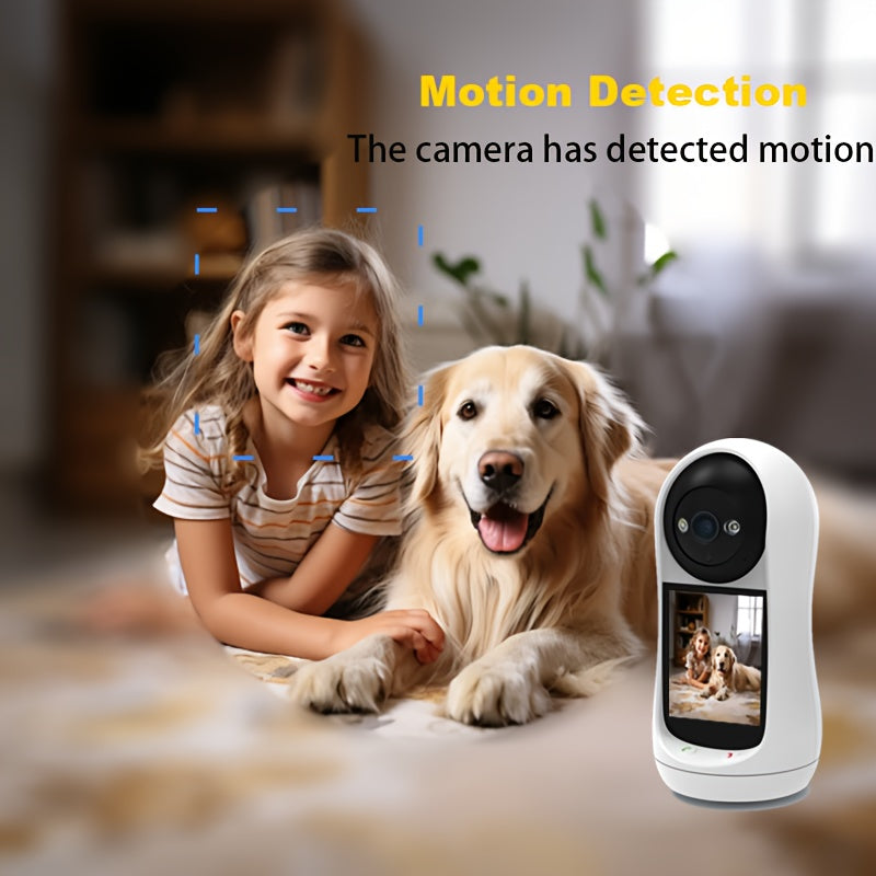 Представляем YIIYRY 1080P HD Умную Камеру Безопасности с Двойным Звуком, Обнаружением Движения, Видеозвонками и Обнаружением Звука. Эта камера предлагает беспроводное соединение WiFi, возможность питания от USB и совместима со смартфонами.