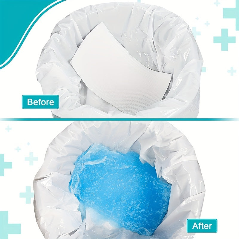 Super Absorbent Disposable Pads for Portable Toilets Bedpans Camping 10/50 Pack