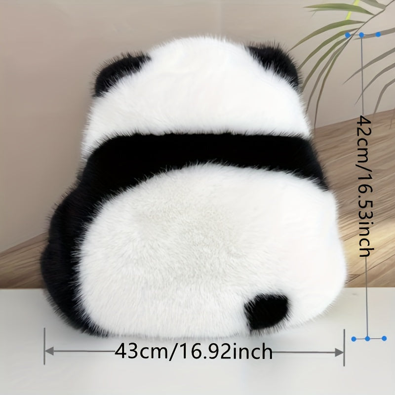 Cute Shy-Eyed Panda Plush Pillow for Living Room Bed Car Decoration