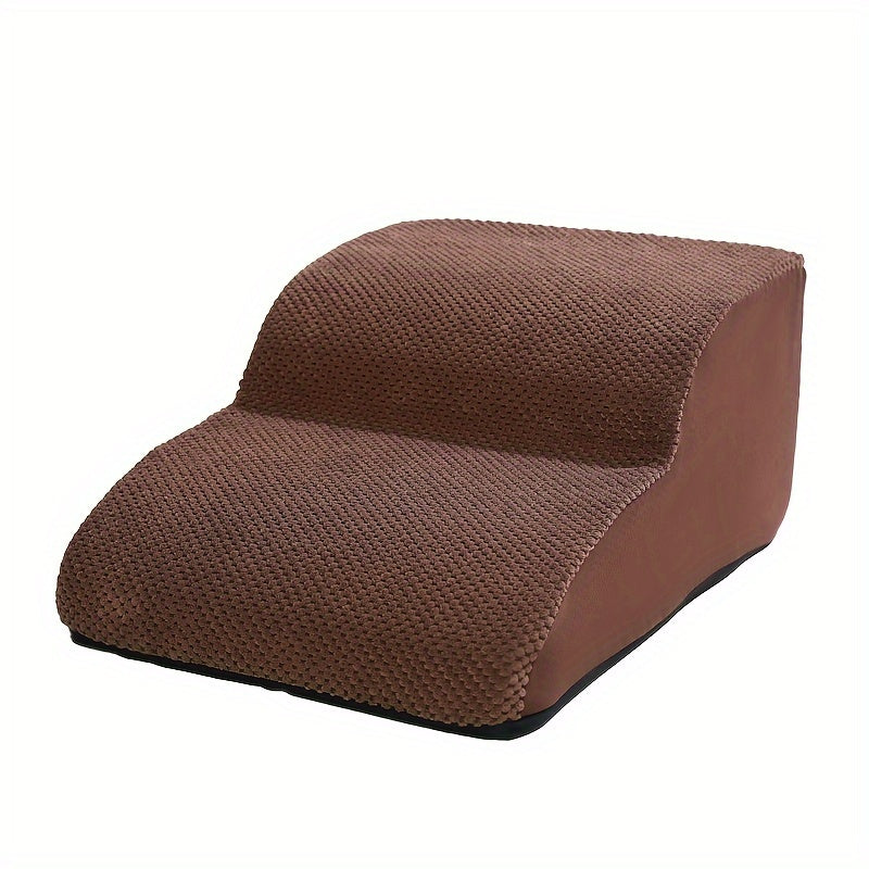 Изогнутый собачий трап для высоких кроватей и диванов, нескользящая моющаяся ткань, для маленьких и средних собак, внутренние ступеньки для домашних животных