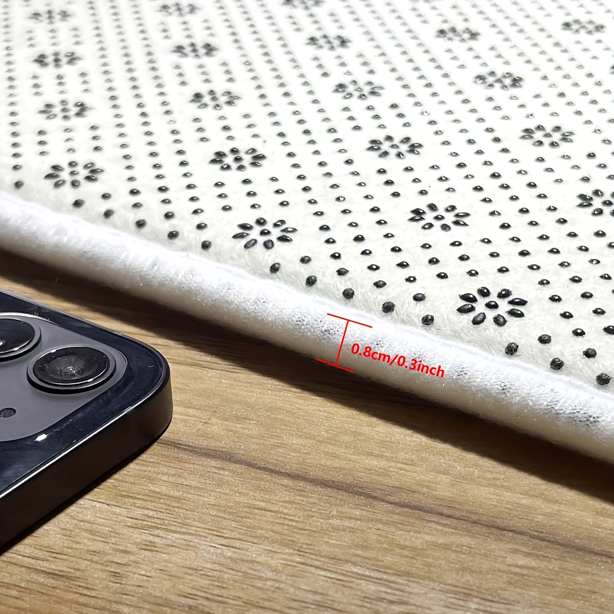 Lettering Doormat 40x60cm Non-Slip Polyester Velvet Soft Durable Entryway Rug