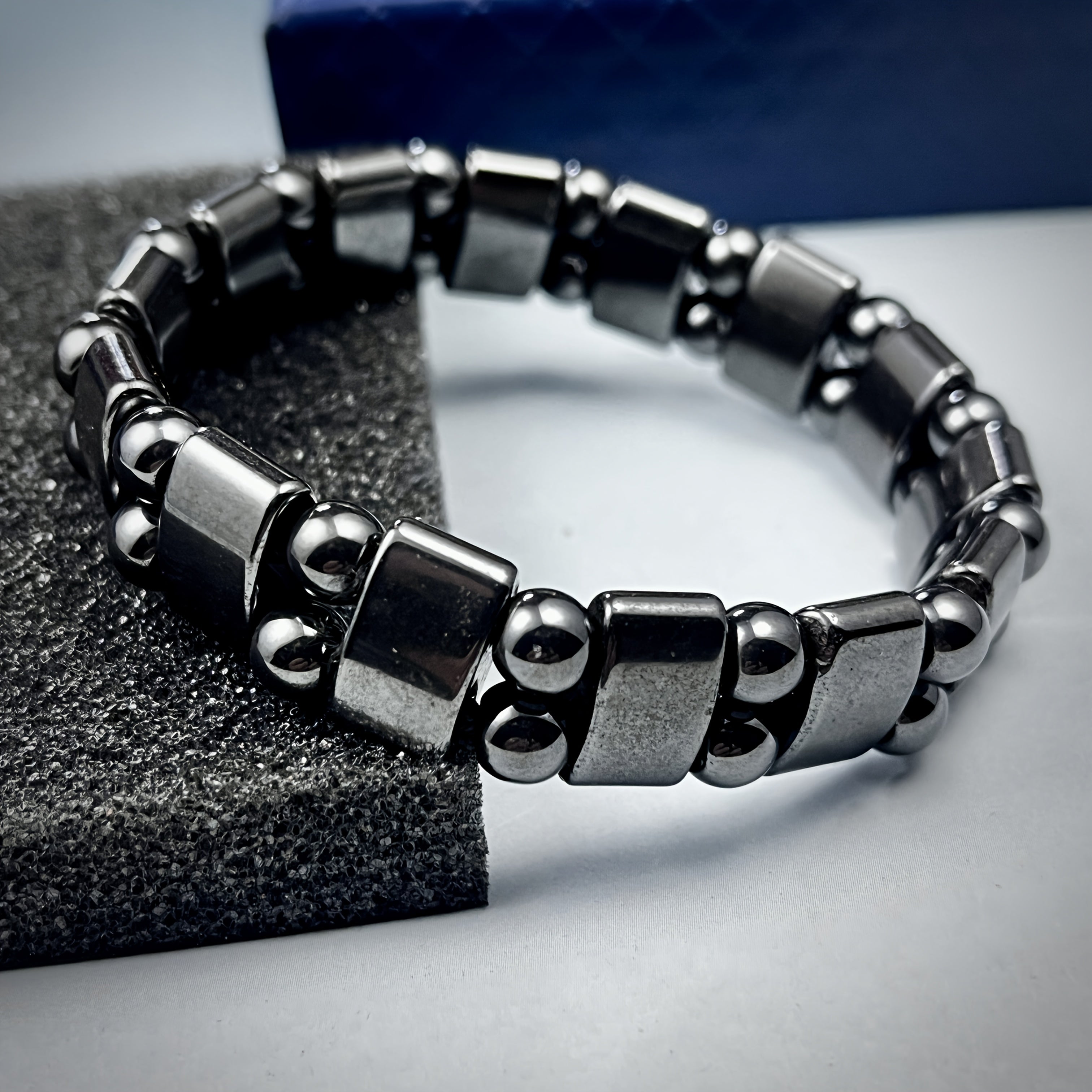 Ayollar uchun tabiiy toshlar va Terahertz davolash toshlari bilan Boho Beaded Bracelet