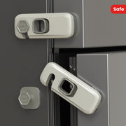 Set of 5 Child Safety Locks for Refrigerator Cupboards Drawers Non-Toxic PVC Durable Adhesive