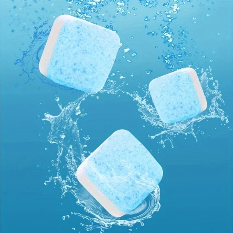 Set of 12 Effervescent Tablets for Washing Machine Water Tank Deep Cleaning and Deodorizing