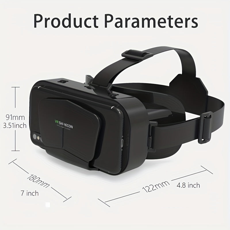3D VR Headset for iPhone and Android Phones with Controllers and Binocular Lenses