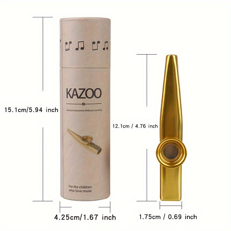 Легкий в обучении яркий инструмент для начинающих - Металлический казу, гитара, укулеле аккомпанемент