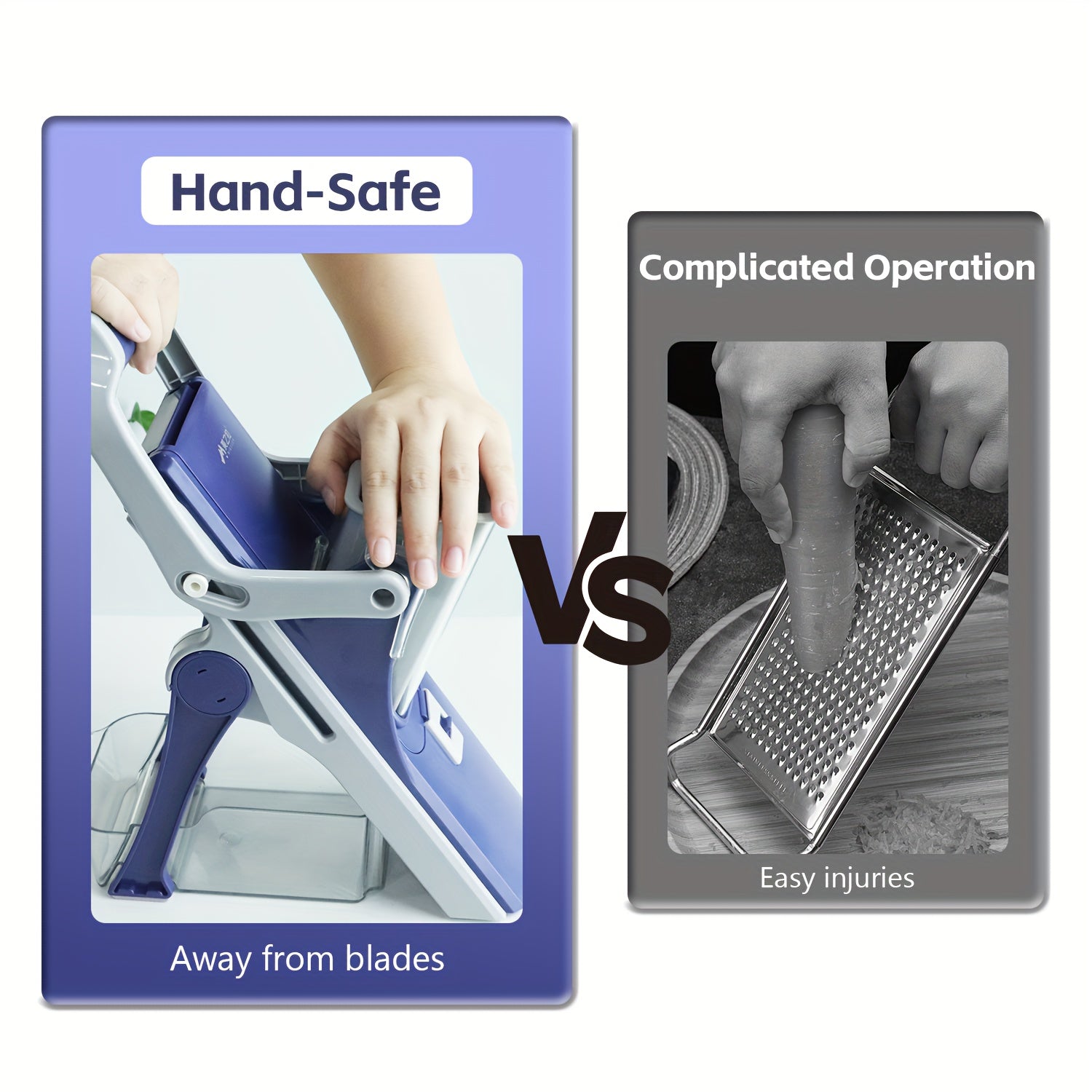 Kitchen Food Chopper Set with Vegetable, Onion, Egg, French Fry, and Salad Slicers