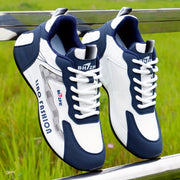 Men's Breathable Lace-Up Athletic Sneakers for Outdoor Running and Casual Wear