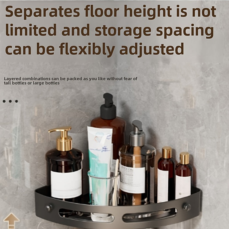 2 ta burchakli dush caddisi to'plami, oson o'rnatiladigan yopishqoq hammom tashkilotchisi, plastikdan tayyorlangan mustahkam zanglamaydigan devorga o'rnatiladigan javon, dushni tashkil etish uchun 2 ta osma mavjud, elektr quvvati talab qilinmaydi.