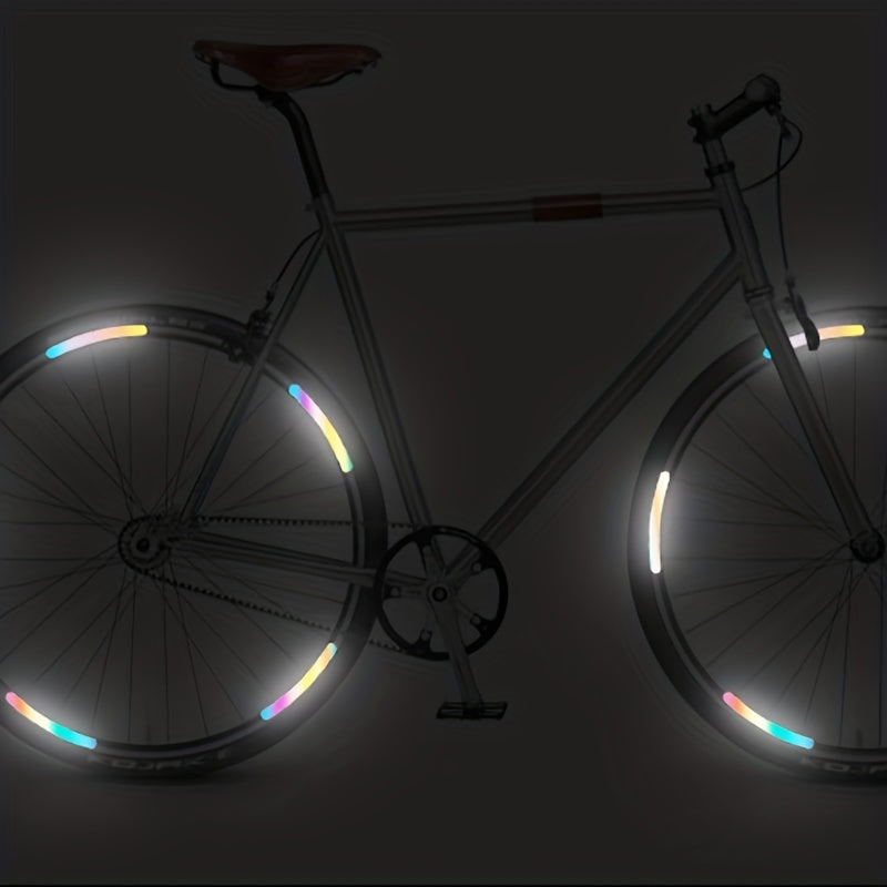 20 dona avtomobil g'ildirak yorituvchi reflektiv stikerlar rang-barang oq kamalak g'ildirak bezaklari