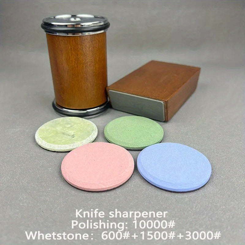Набор для заточки ножей 15-20 градусов с магнитным держателем и алмазным камнем, кухонный аксессуар