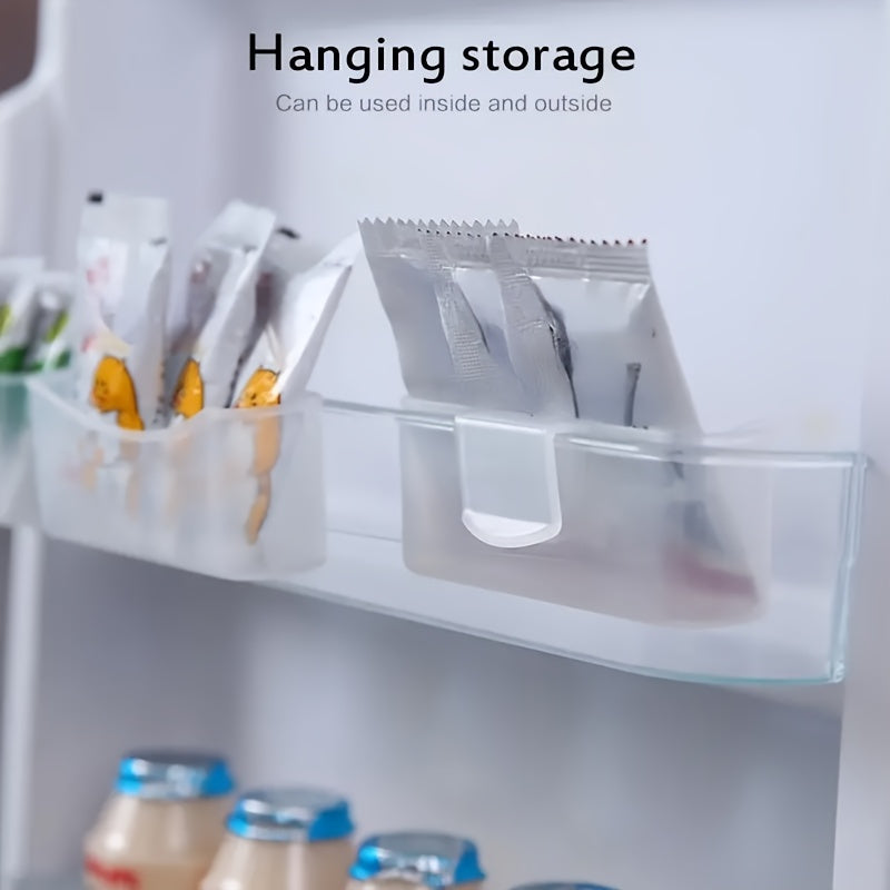 2 ta devorga o'rnatiladigan muzlatgich saqlash qutilari to'plami, ziravor paketlari va kichik narsalar uchun shaffof osma tashkilotchi, plastikdan tayyorlangan, oziq-ovqat bilan aloqa qilish uchun xavfsiz