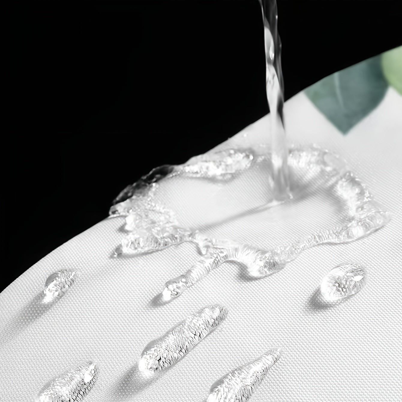 Green Leaf Shower Curtain Waterproof Polyester Bathroom Decor Privacy 70x72 Inches