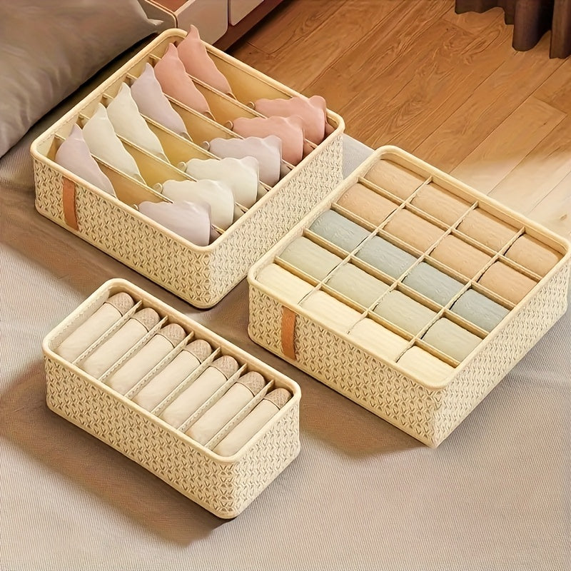 Foldable Fabric Drawer Organizer for Closet Storage Socks and Underwear Box Space-Saving