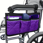 Wheelchair Storage Bag with Multiple Pockets and Reflective Strip