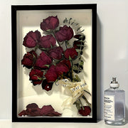 Wooden Display Frame for Dried Flowers and Keepsakes 3D Hollow Design