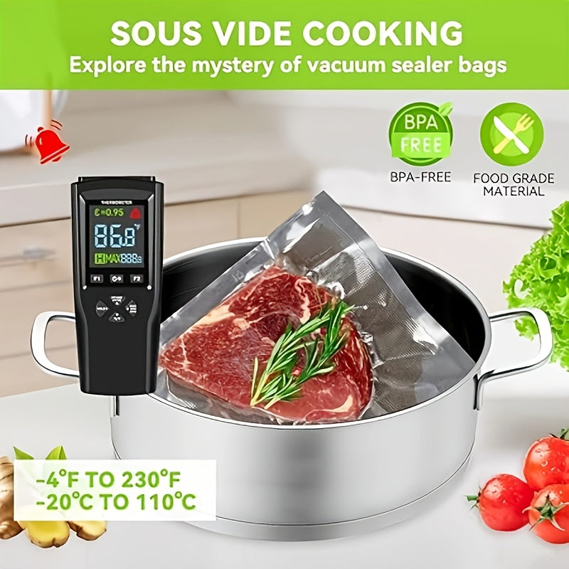 100pcs Vacuum Sealer Bags 20.3x30.5cm Food Storage Sous Vide BPA-free