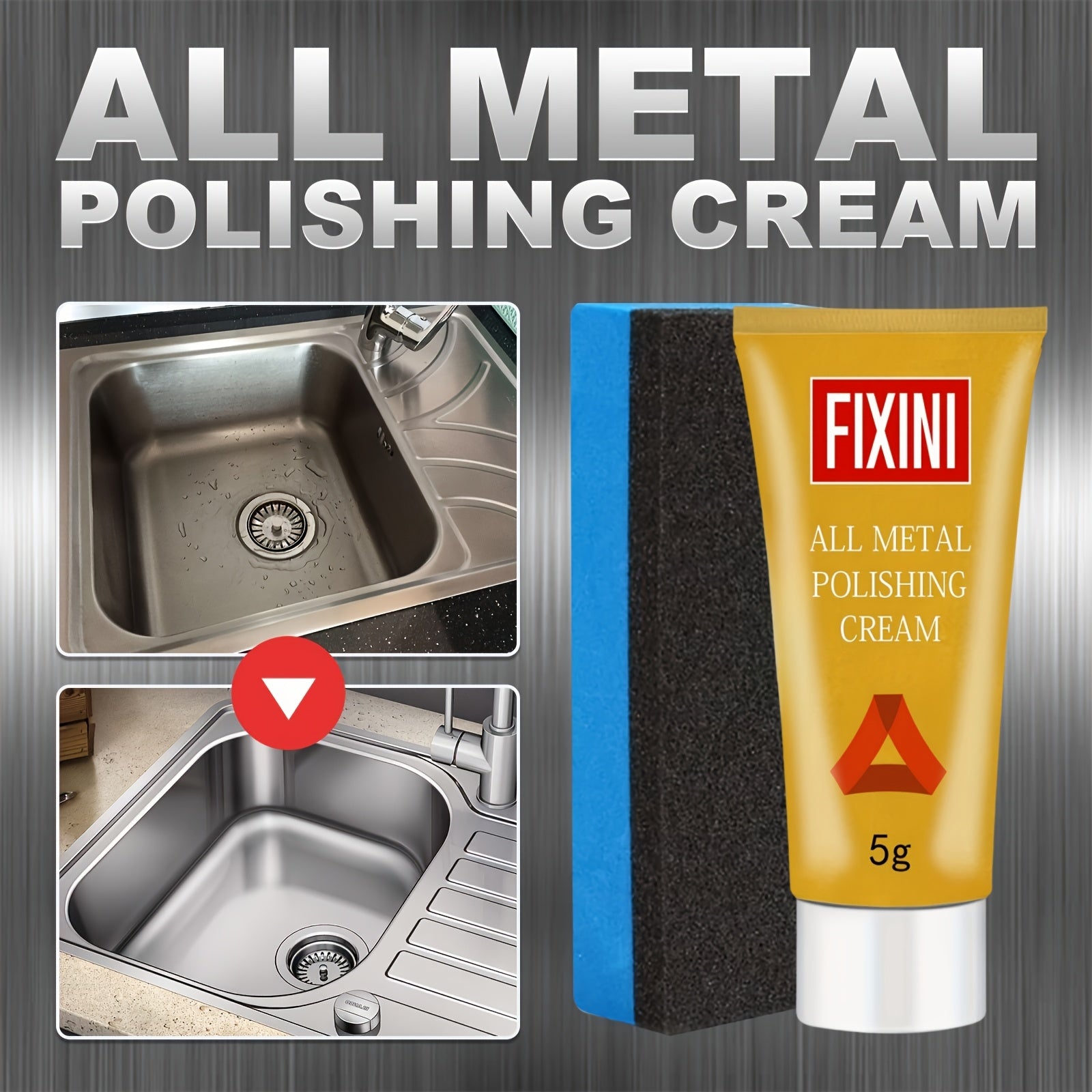 All Metal Polishing Cream 5G Multi-Purpose Rust Remover for Kitchen and RV