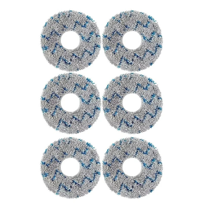 Ecovacs T10 TURBO Deebot X1 OMNI / X1 TURBO changyutgich qismlari bilan mos keladi, ushbu to'plam 6 ta yuviladigan mop matolarini o'z ichiga oladi.