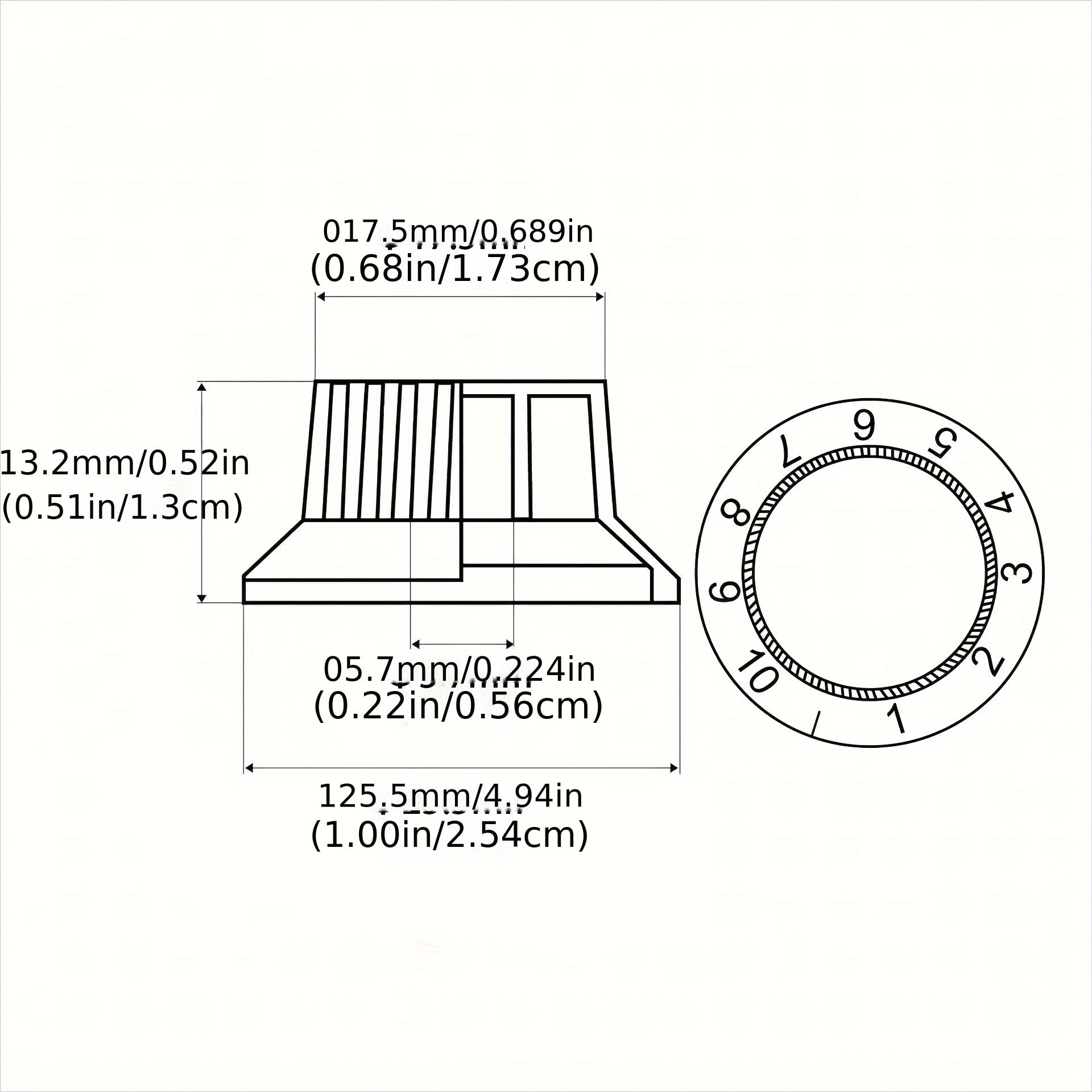 Tapas de perilla para guitarra eléctrica para control de volumen, tono y velocidad en negro, blanco, amarillo