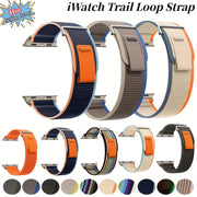 Nylon Adjustable Sport Watch Strap for Apple Watch Series 10 Ultra S9 S8 S7 SE 38mm 49mm