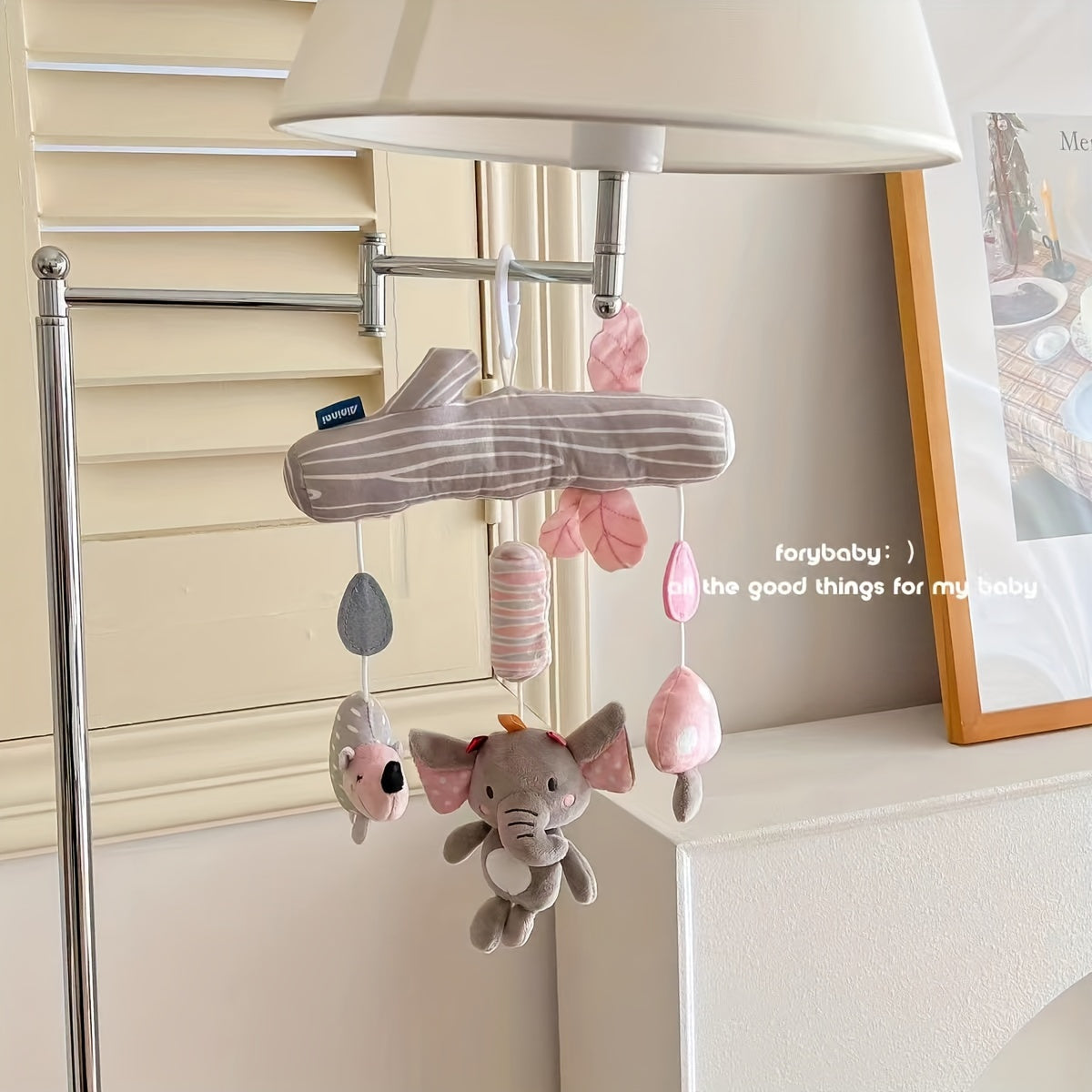 Мягкий полиэстеровый плюшевый ветерок и погремушка-подвеска для колясок, автокресел и кроваток, игрушка для малышей без батареек в смешанных цветах