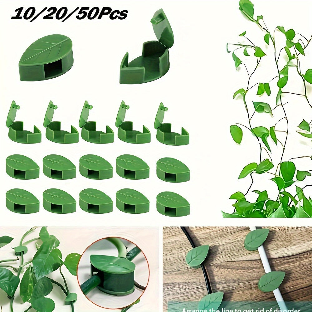 Invisible Plant Climbing Wall Fixtures 10/30/50 Pack Plastic Support Clips for Vines and Cables