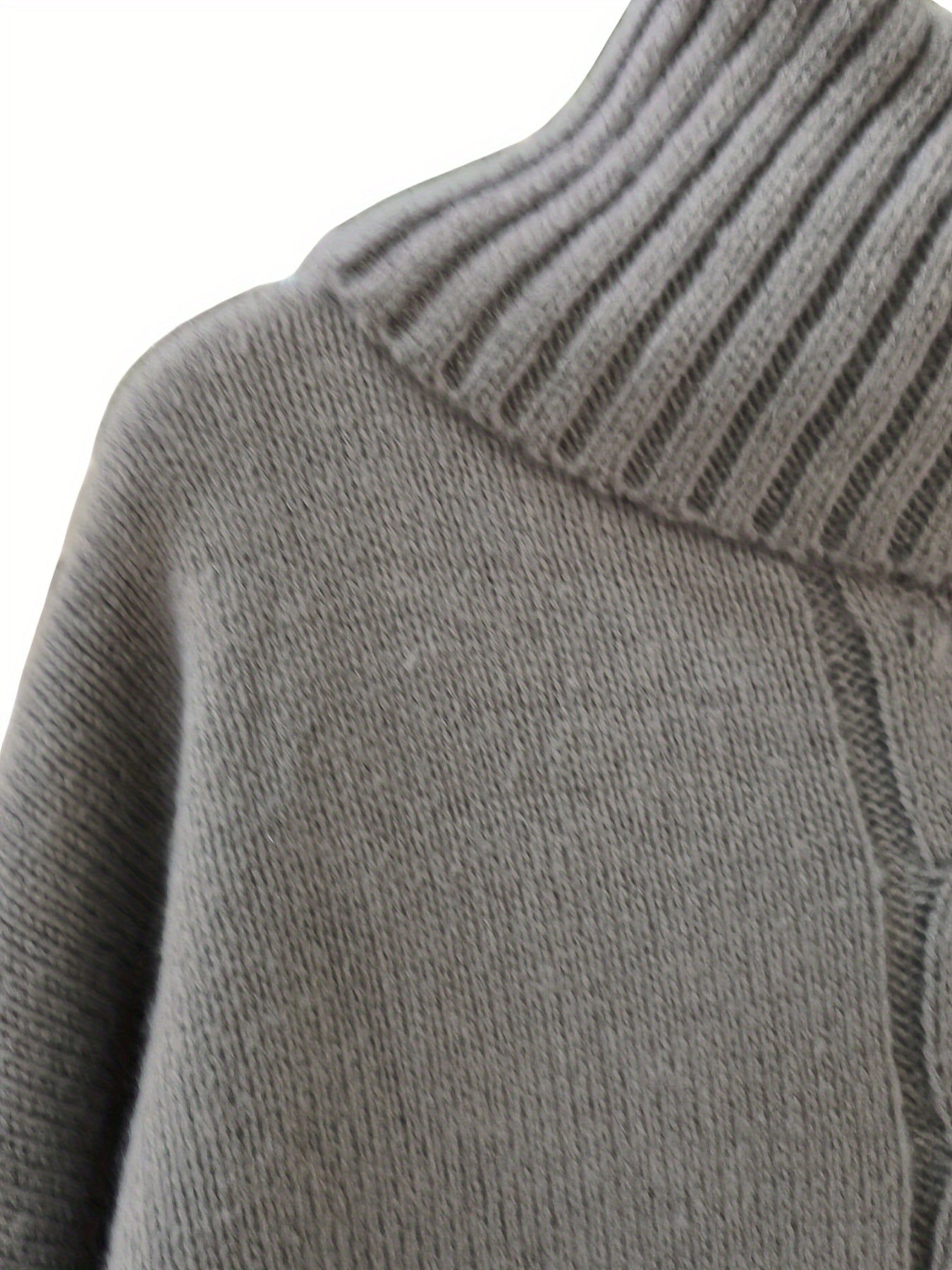 Plus o'lchamli ayollar uchun turtleneck sviter uzun kabel to'qimachilik kuz qish kundalik va ofis kiyimi