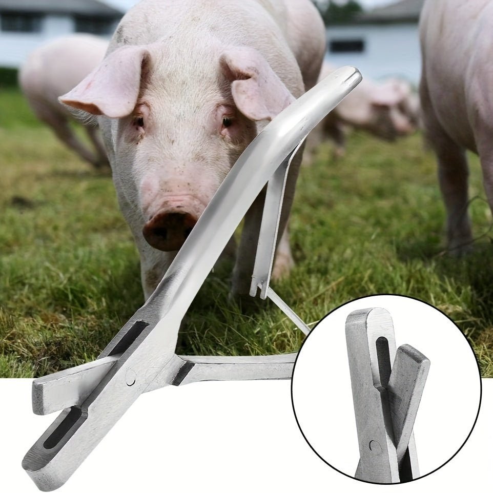 Stainless Steel Ear Tagging Pliers for Livestock Identification and Marking