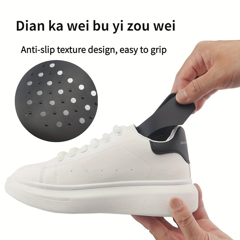 2 Pairs Anti-Wrinkle Shoe Stretchers for Sneakers Black White