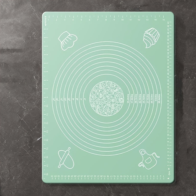 Silicone Pastry Mat Non-slip Baking Sheet with Measurements Reusable Dough Rolling Kneading Mat